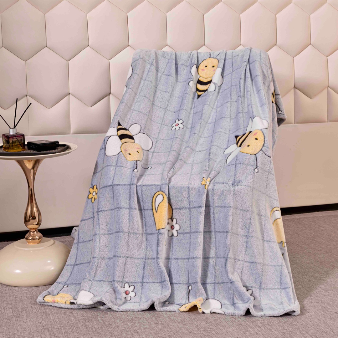 Patura Pufoasa CoCoLiNo, Jojo Home, 200x230cm, Gri, albinute - 1 | YEO
