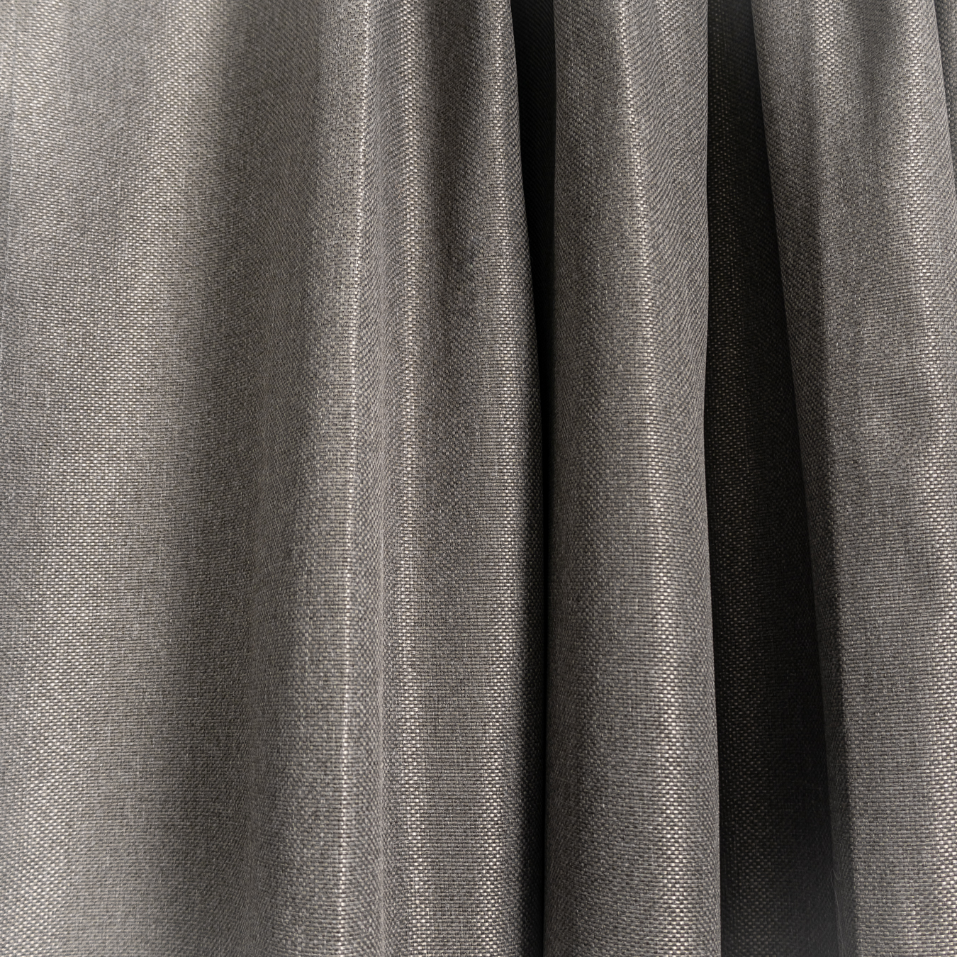 Set 2 draperii tip Bob de Orez , 250x230cm, cu tiv lat, Gri inchis - 3 | YEO