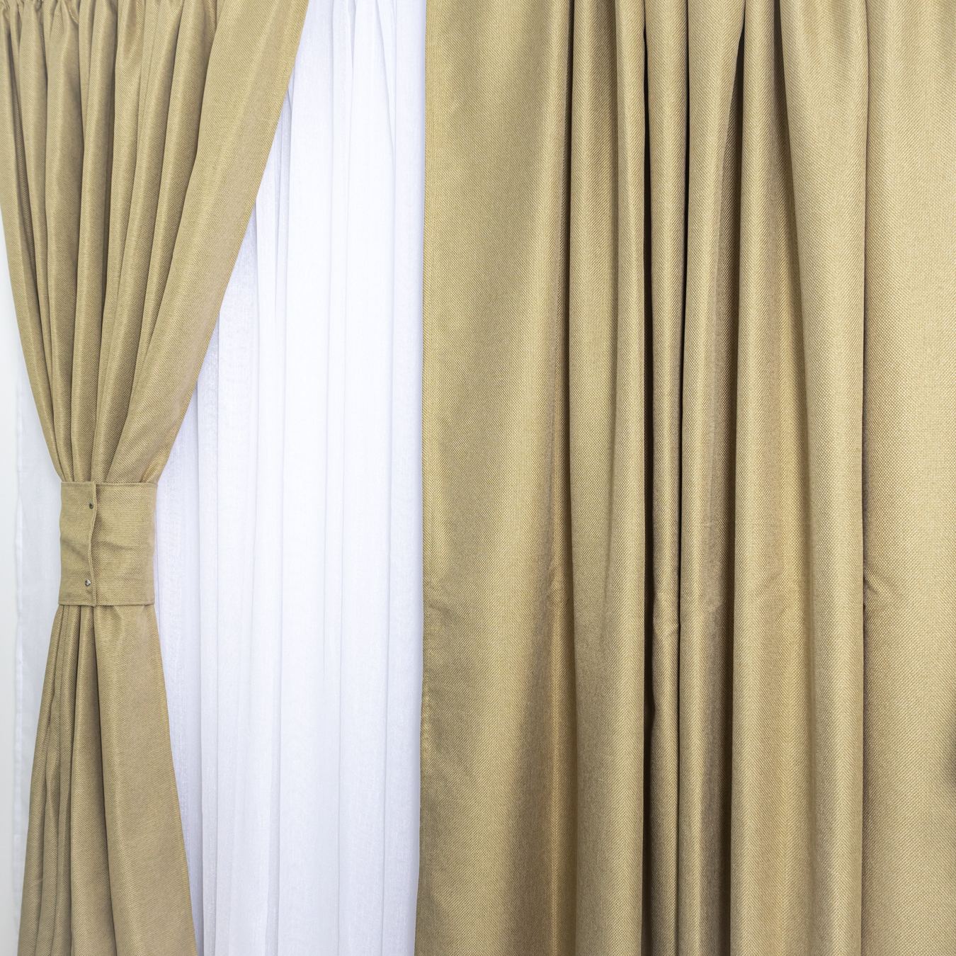 Draperie HoReCa TEXTURATA tip Bob de Orez, 140cm latime x 260cm inaltime, cu TIV LAT, Bej - 1 | YEO