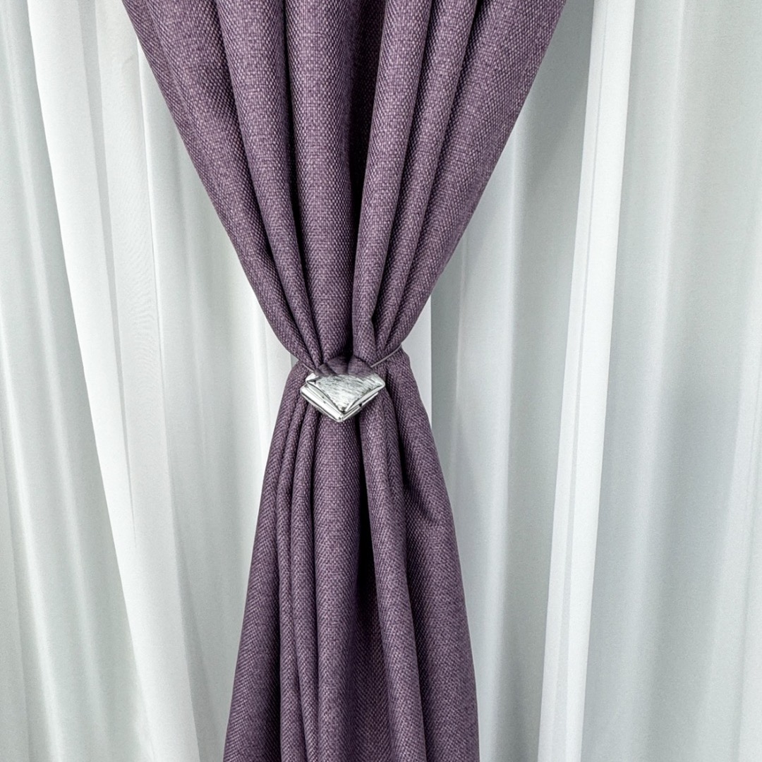 Draperie HoReCa TEXTURATA tip IN - LA COMANDA pe dimensiunile tale, Mov - 4 | YEO