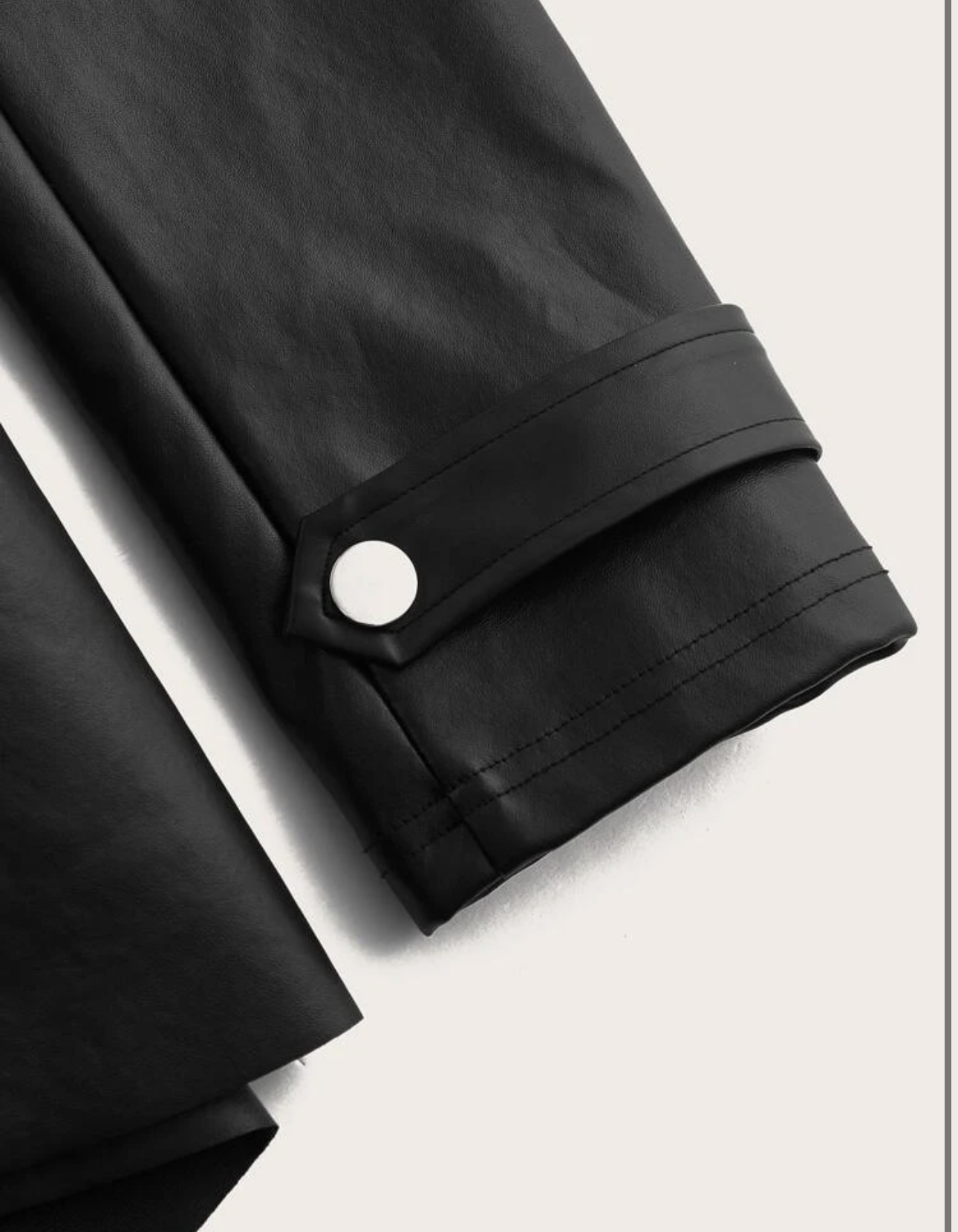 Jacheta eVog din piele ecologica neagra - 2 | YEO
