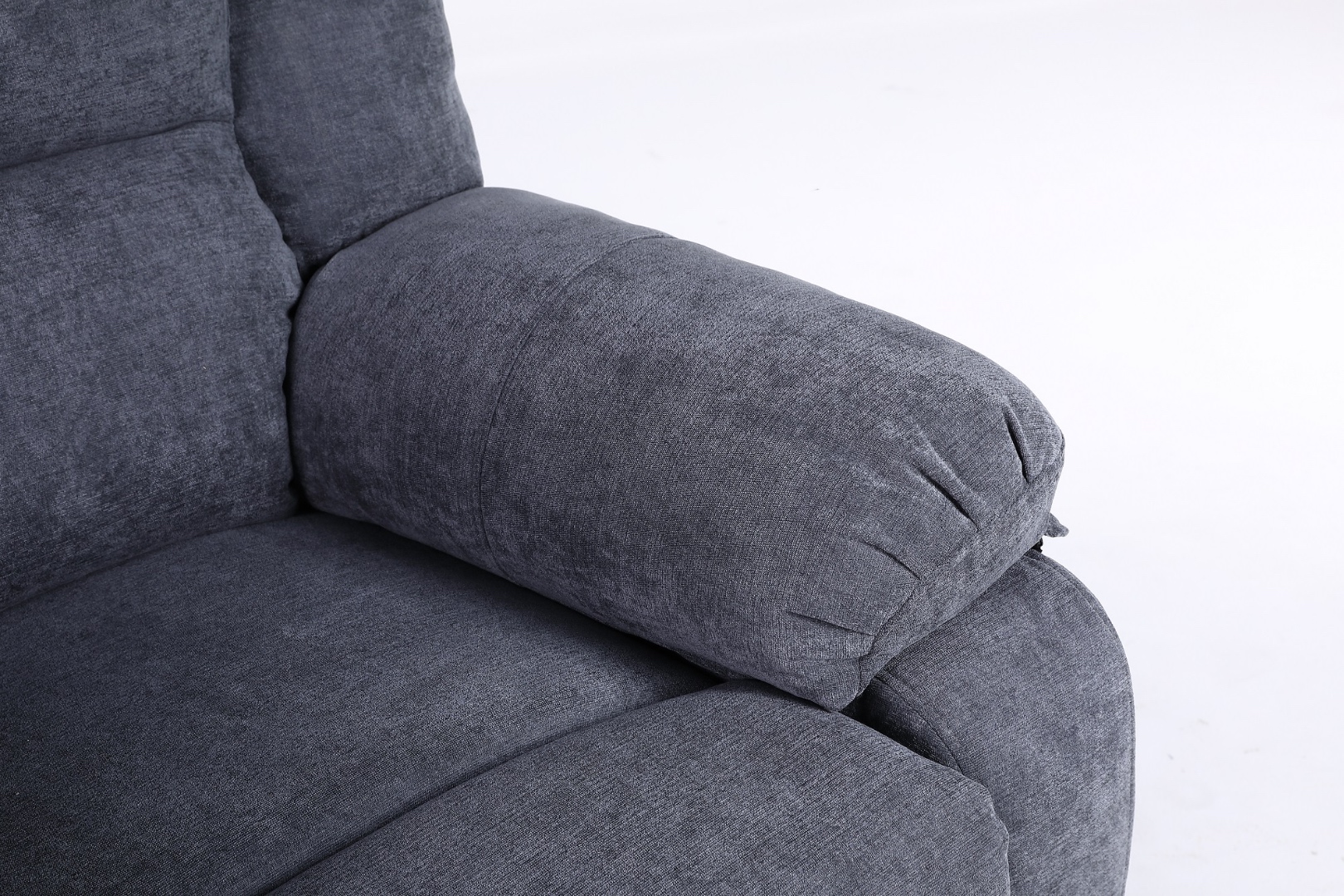 Poze Fotoliu Cu Masaj Si Incalzire, Recliner Electric, Gri Inchis cumparamisim.ro