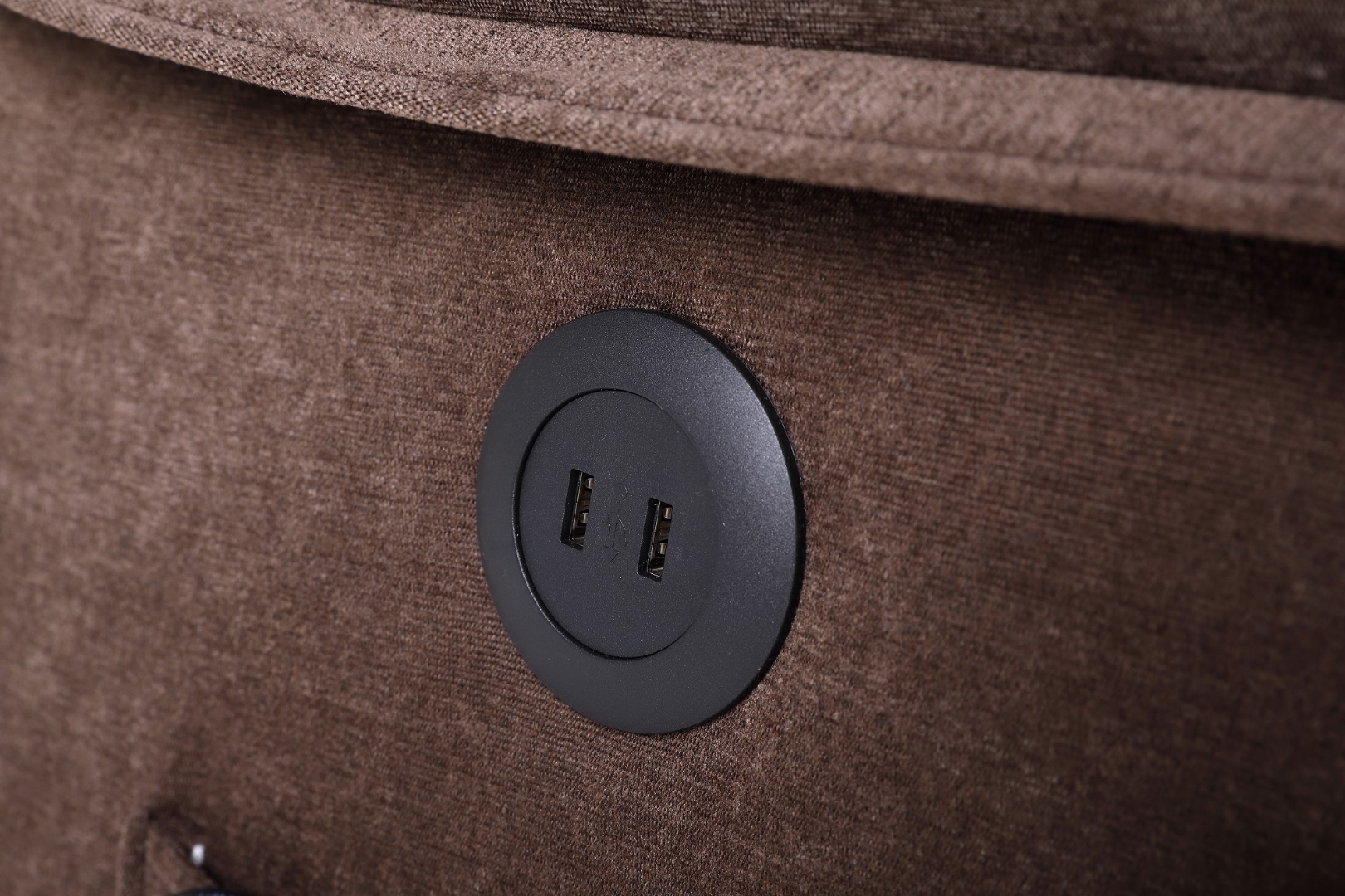 Poze Fotoliu Cu Masaj Si Incalzire, Recliner Electric, Maro cumparamisim.ro