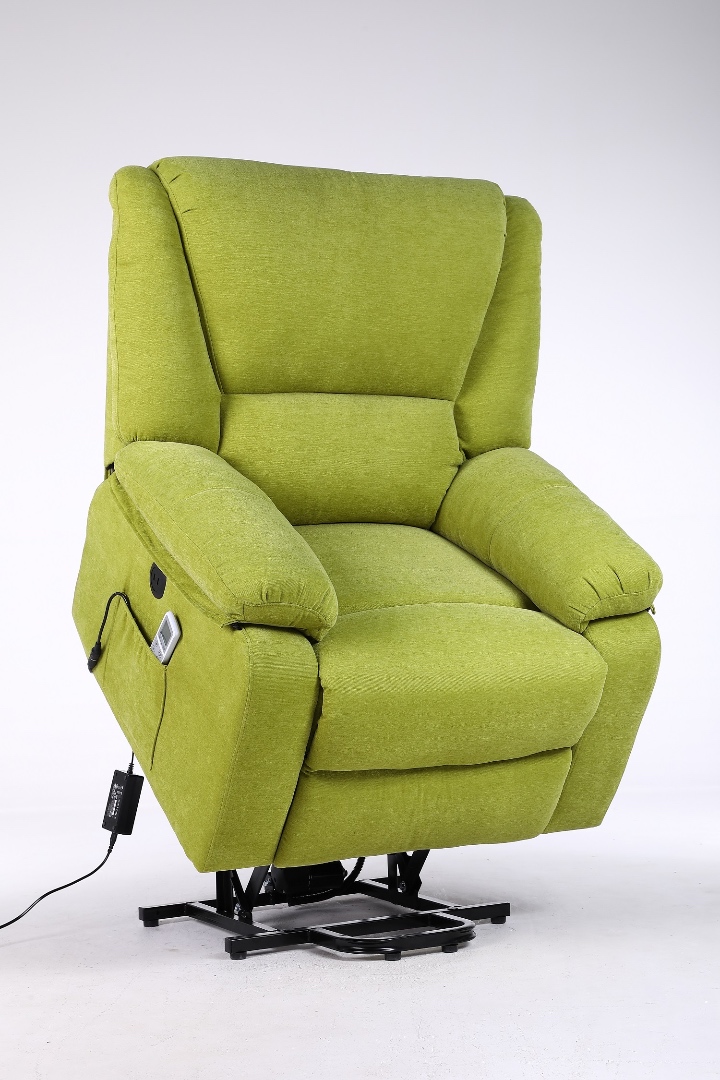 Fotoliu Cu Masaj Si Incalzire, Recliner Electric, Verde - 4 | YEO