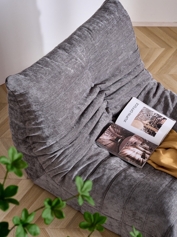 Fotoliu cu Sustinere Ergonomica Nobile HD Foam, Catifea, Gri - 2 | YEO