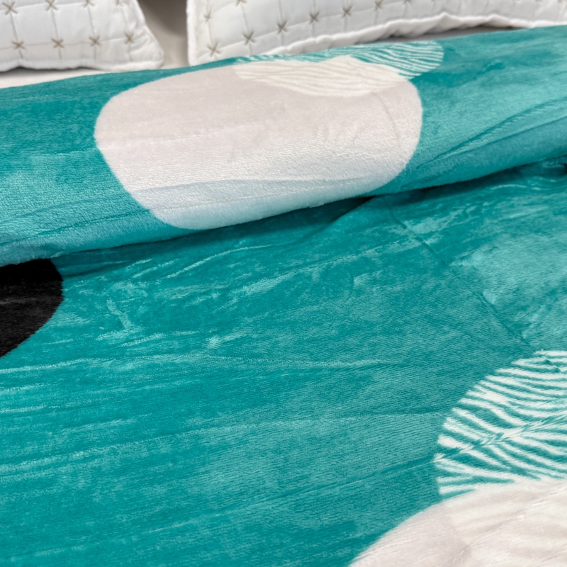 Patura pufoasa cocolino 200x230cm, 240g/mp, Turquoise, Buline - 4 | YEO