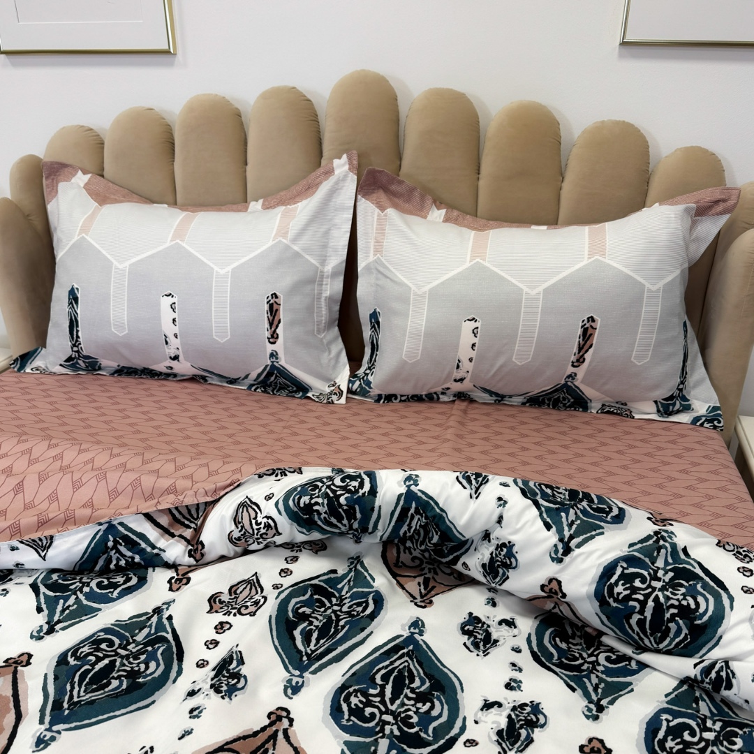 (OFERTA 3 la 199 Lei) Lenjerie pat dublu cu doua feţe, 4 piese, Finet Soft, Turquoise, model elegant - 4 | YEO