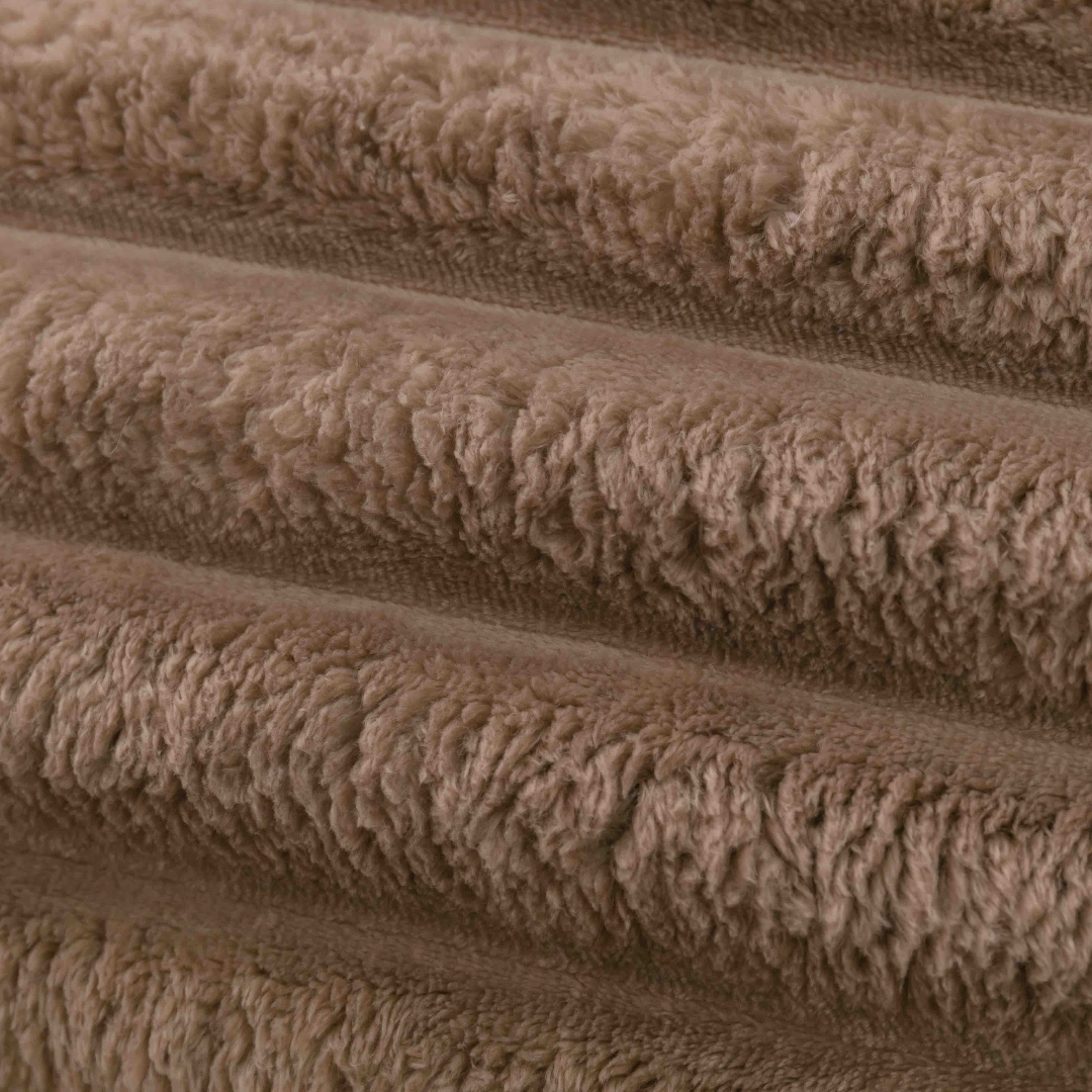 Lenjerie Deluxe, Jojo Home, 4 Piese, Blanita Shorthair si CoCoLiNo, cu Elastic Perimetral, Cafea - 3 | YEO