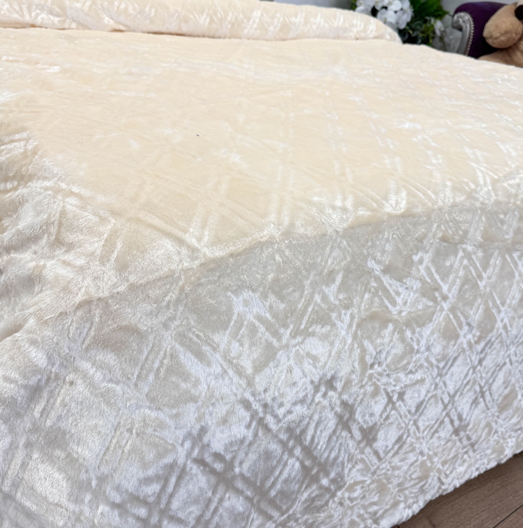 Patura Premium, Blanita Artificiala Fina, 200x230cm, Ivoire, Romburi - 3 | YEO