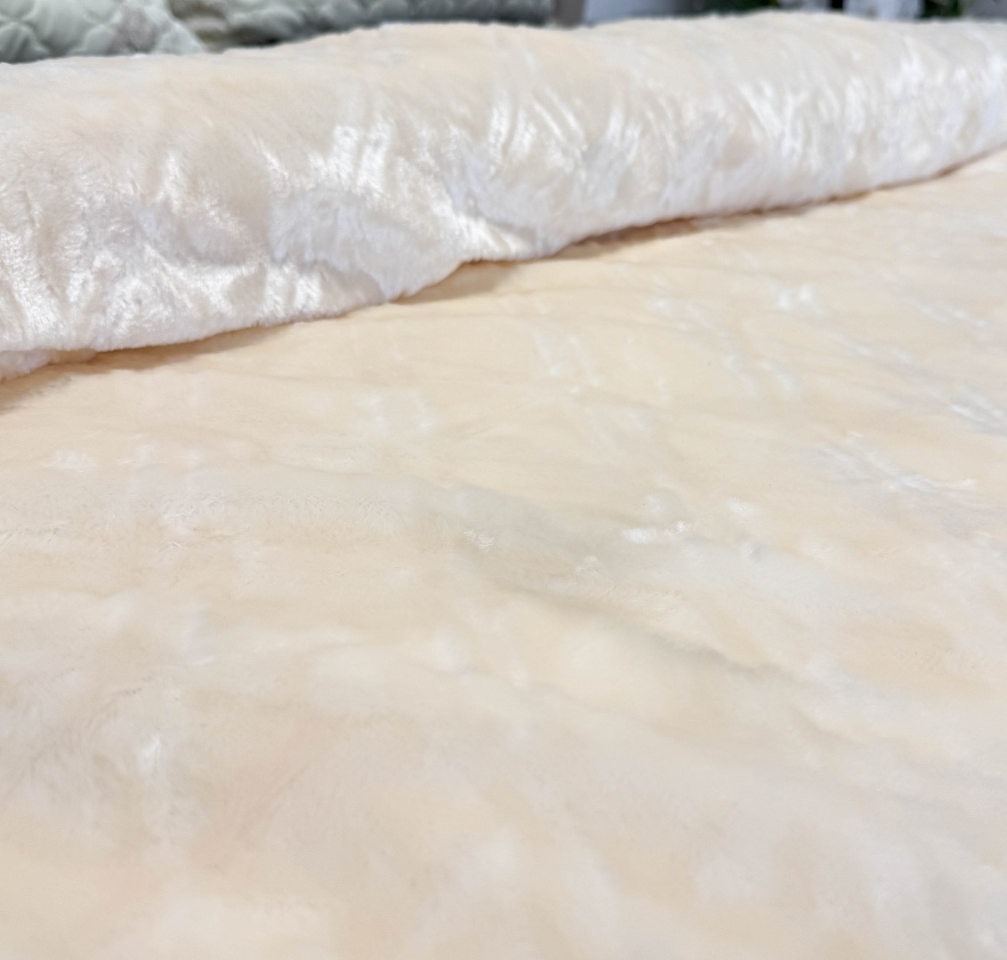 Patura Premium, Blanita Artificiala Fina, 200x230cm, Ivoire, Romburi - 4 | YEO