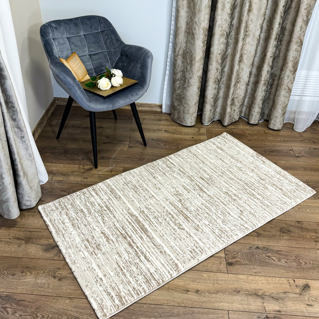 Covor Modern, Elegant, 100x200cm, gros si pufos, CREATION V1, Gri/Maro - 3 | YEO