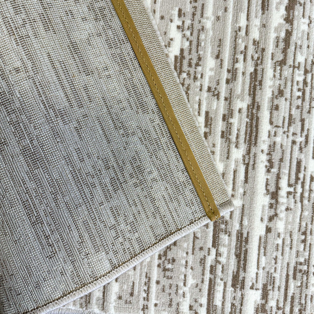 Covor Modern, Elegant, 80x150cm, gros si pufos, CREATION V1, Gri/Maro - 4 | YEO