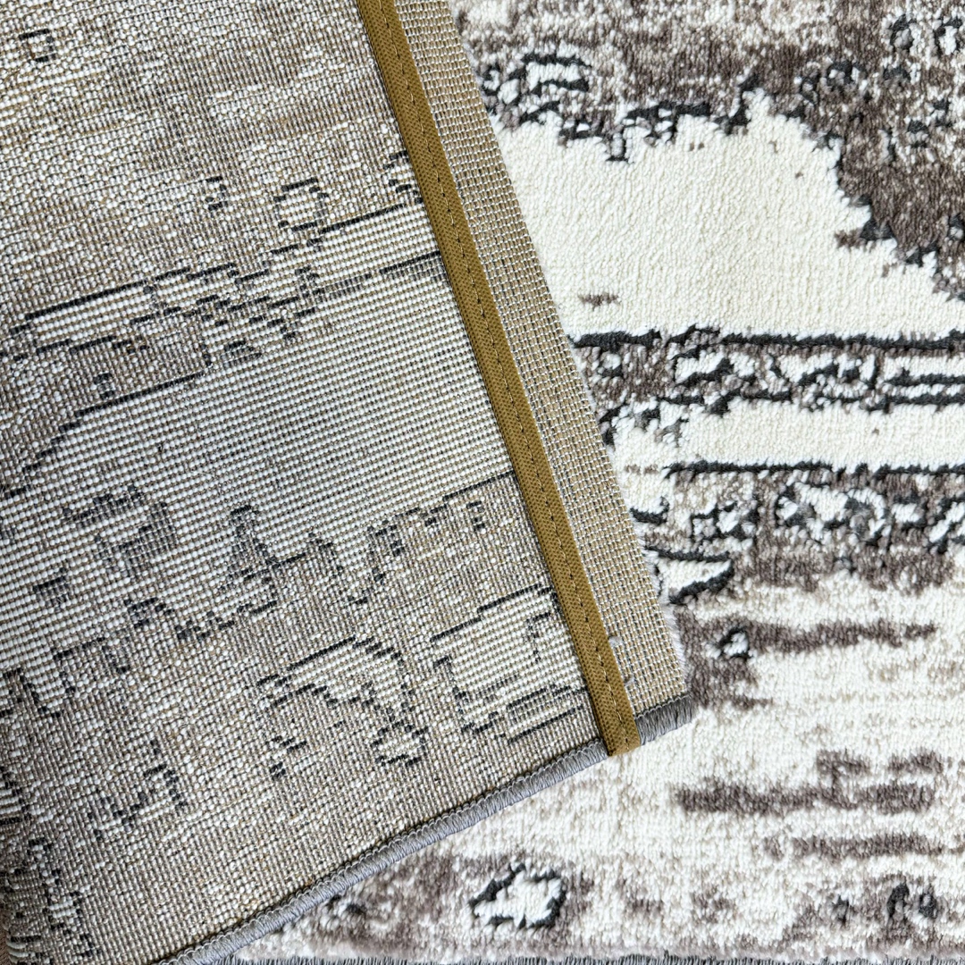 Poze Covor Modern, Elegant, 300x400cm, gros si pufos, SHINNY V3, Bej/Gri/Alb cumparamisim.ro