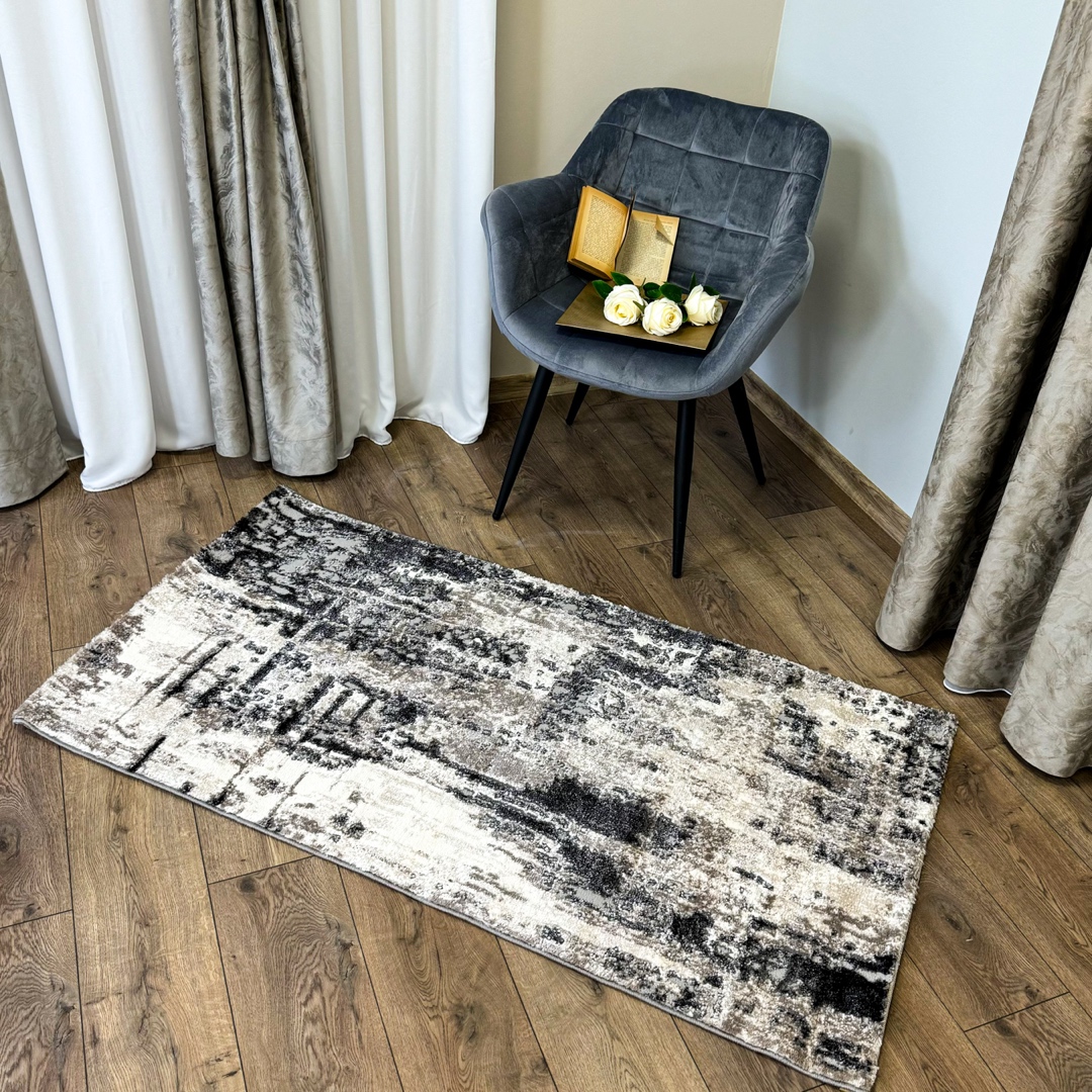 Covor Modern, Elegant, 240x340cm, gros si pufos, SHINNY V3, Negru/Gri/Alb - 2 | YEO