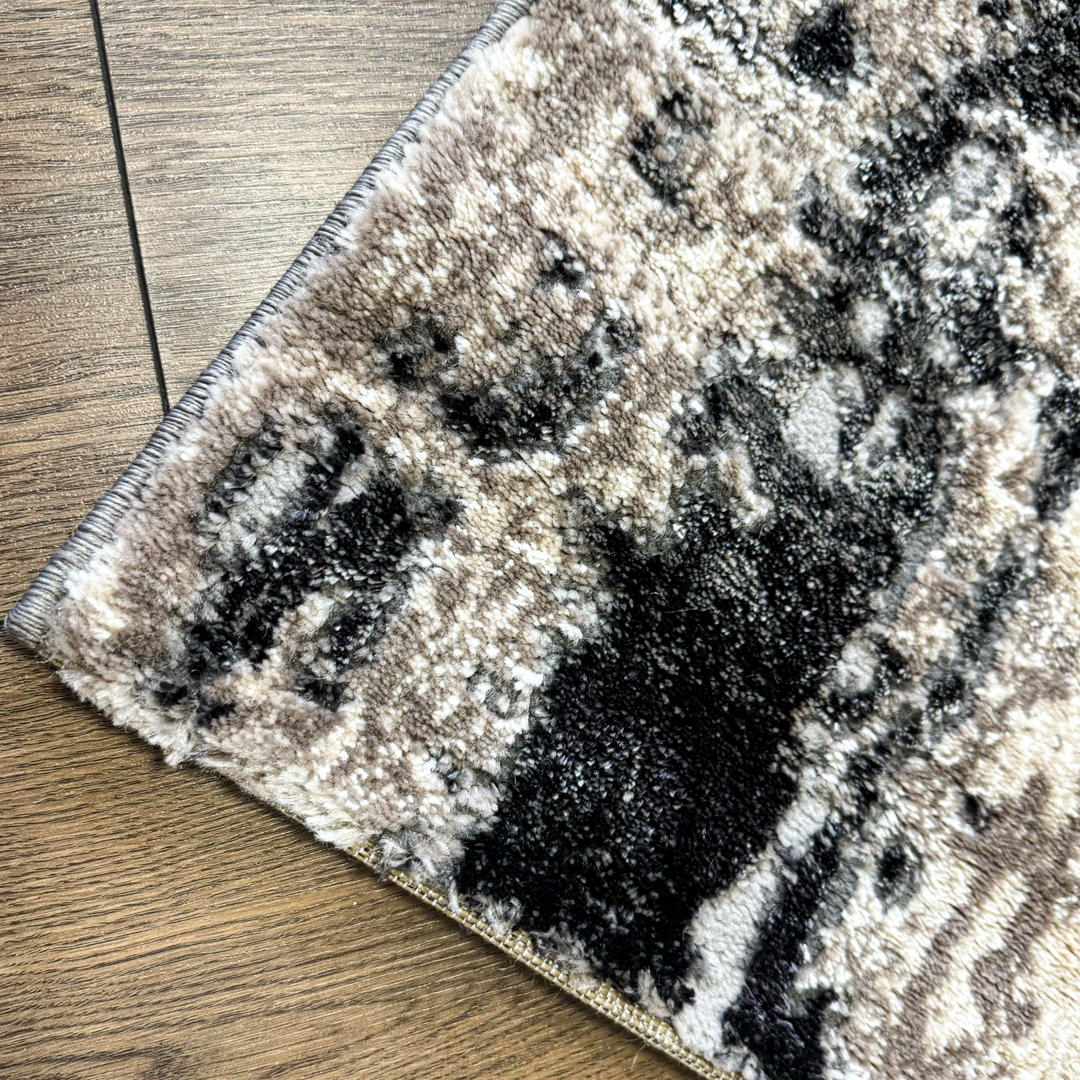 Covor Modern, Elegant, 240x340cm, gros si pufos, SHINNY V3, Negru/Gri/Alb - 4 | YEO