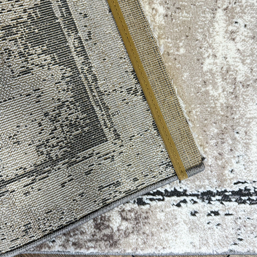 Poze Covor Modern, Elegant, 300x400cm, gros si pufos, SHINNY V2, Gri/Alb cumparamisim.ro