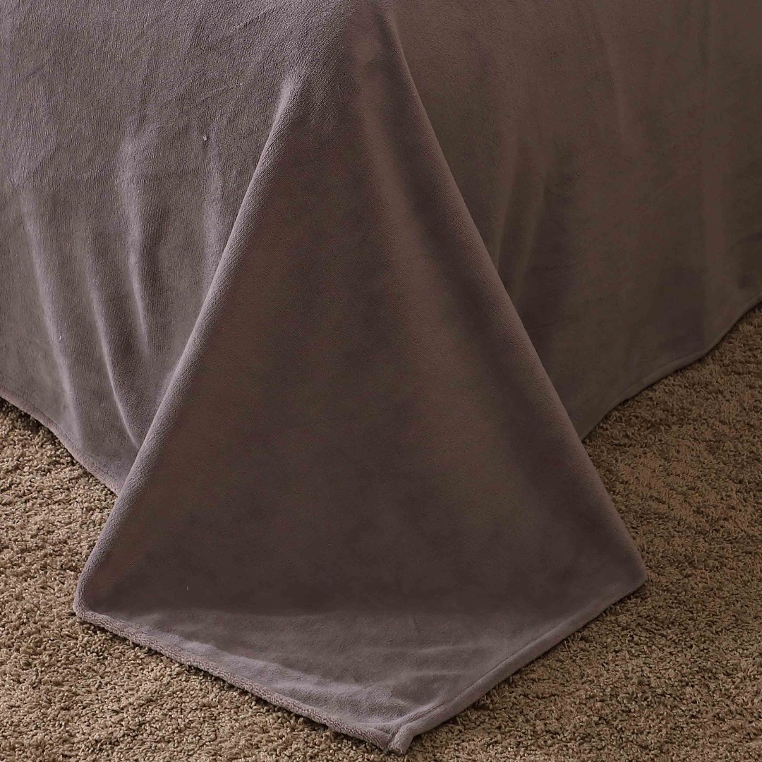 Lenjerie pat dublu, Super Pufoasa COCOLINO, 4 piese, Bleumarin, Gri, Zig-Zag - imagine 11