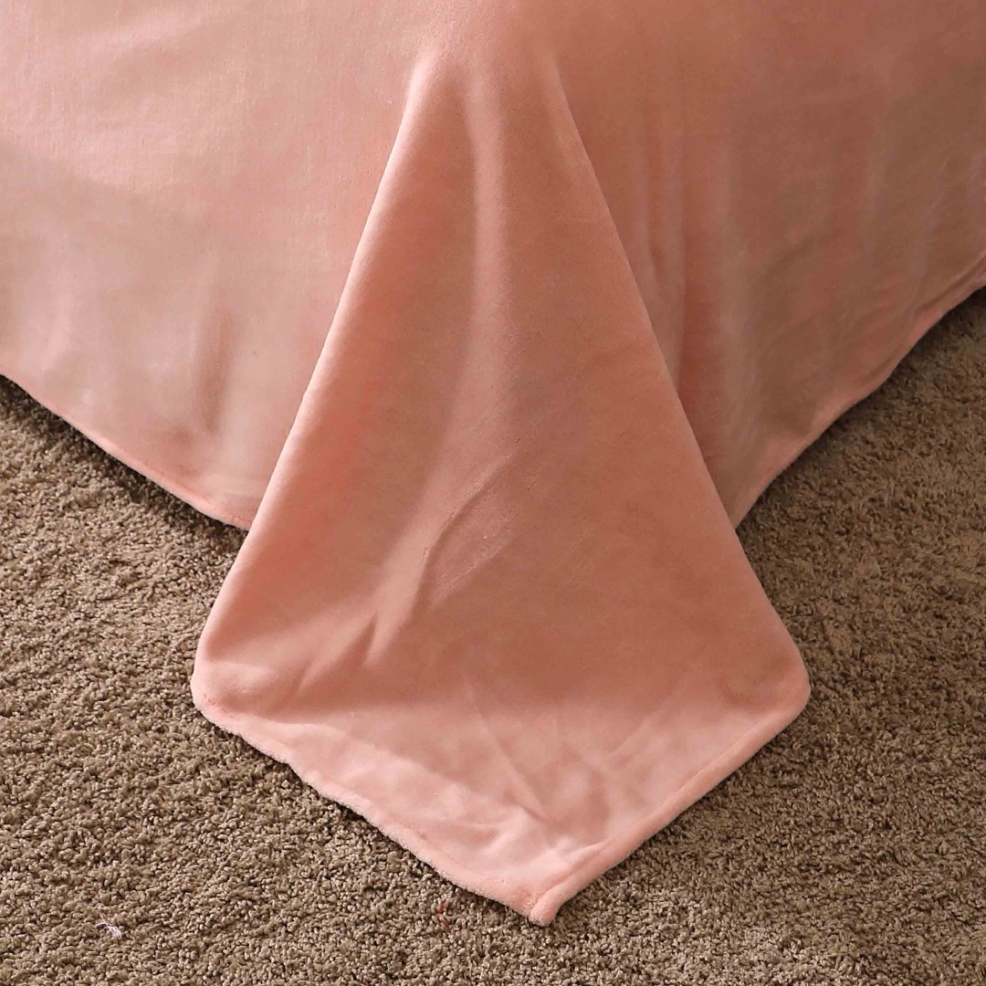 Poze Lenjerie pat dublu, Super Pufoasa COCOLINO, 4 piese, Grena, Fluturi cumparamisim.ro