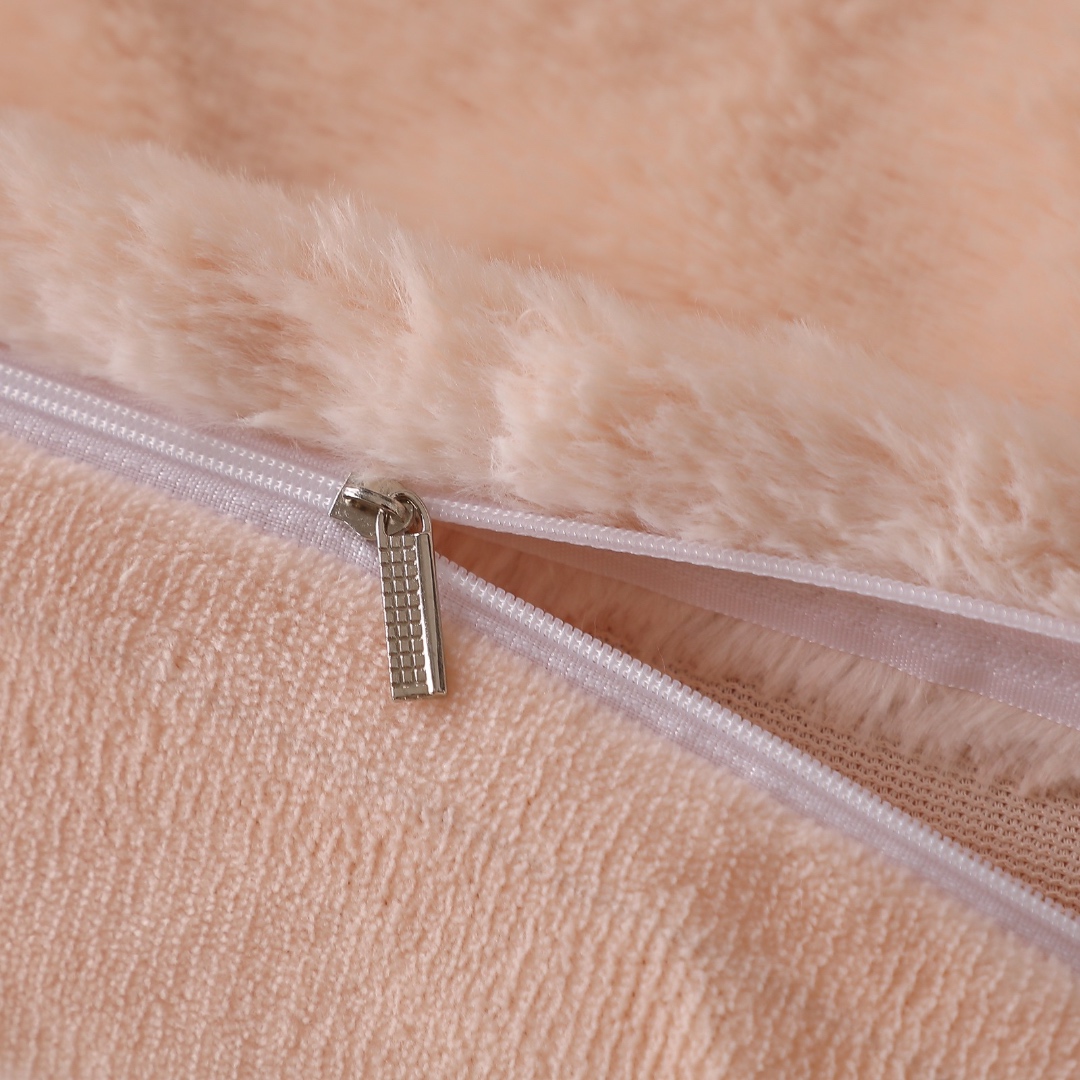 Poze Patura Premium, 200x230cm, cu Blanita Shorthair si Cocolino, cu Fermoar, Somon – Lux, Caldura & Versatilitate! cumparamisim.ro