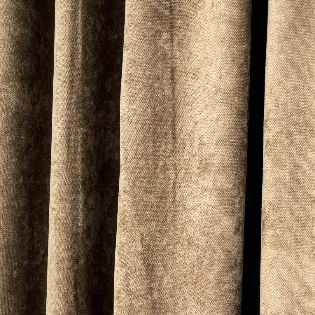 Poze Draperie Blackout 80%, din Catifea cu Broderie, 140cm latime x 260cm inaltime, cu TIV LAT, Elite V3, Maro cumparamisim.ro