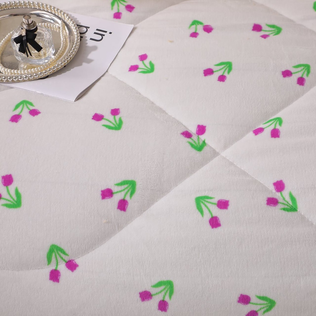 Poze Pilota Cocolino cu Blanita Bej Ultra Pufoasa, Matlasata, 200x230 cm – Caldura Instanta si Confort de Lux pentru Nopti Reci, Alb, flori cumparamisim.ro