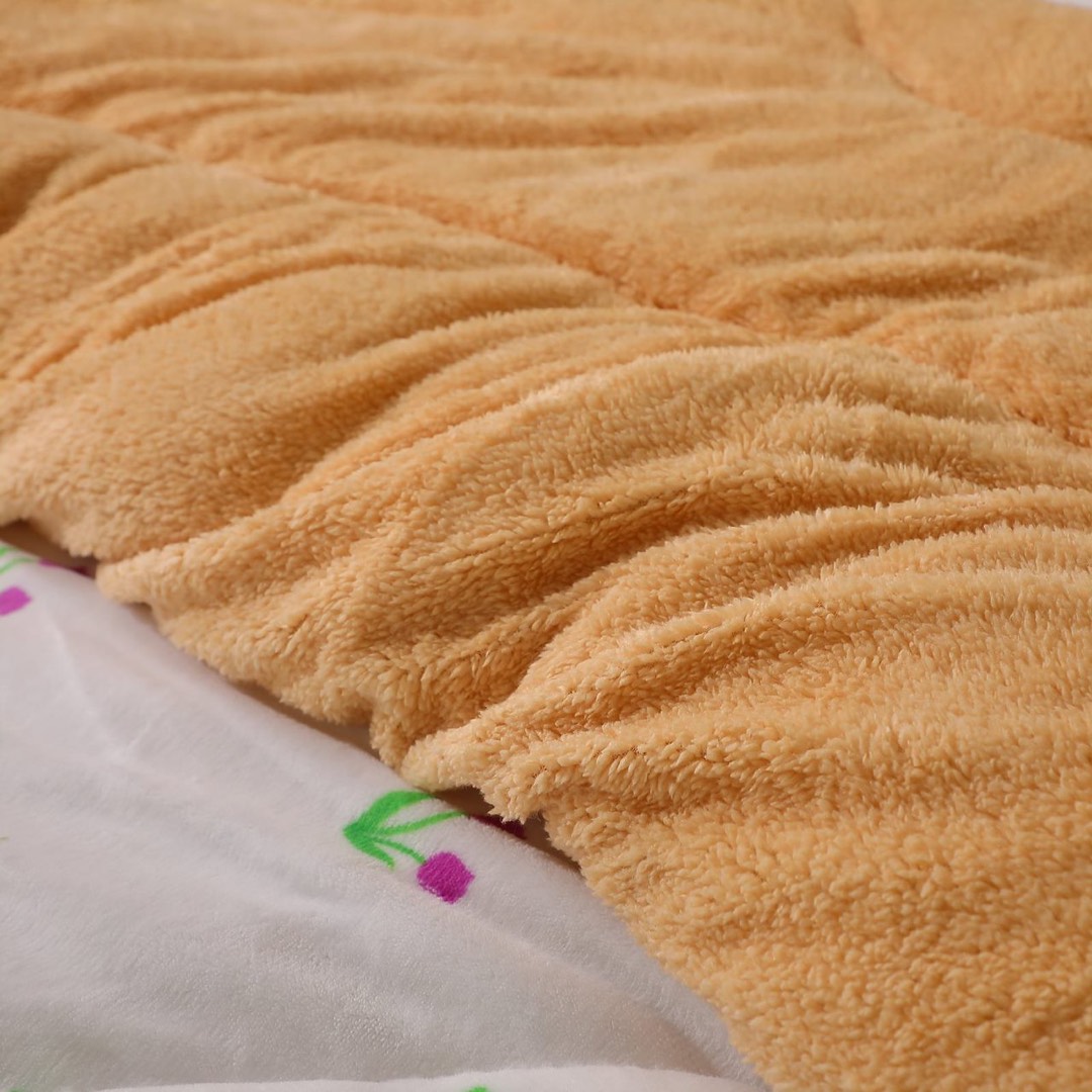 Poze Pilota Cocolino cu Blanita Bej Ultra Pufoasa, Matlasata, 200x230 cm – Caldura Instanta si Confort de Lux pentru Nopti Reci, Alb, flori cumparamisim.ro