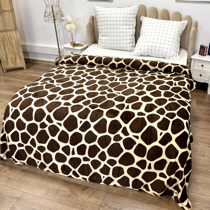 Poze Patura pufoasa cocolino 200x230cm, 240g/mp, Bej, Maro, Pete cumparamisim.ro