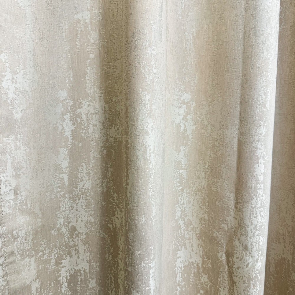Set 2 Draperii din Jacquard model Nisip, 140cm latime x 260cm inaltime, cu TIV LAT, CREM – imagine 4