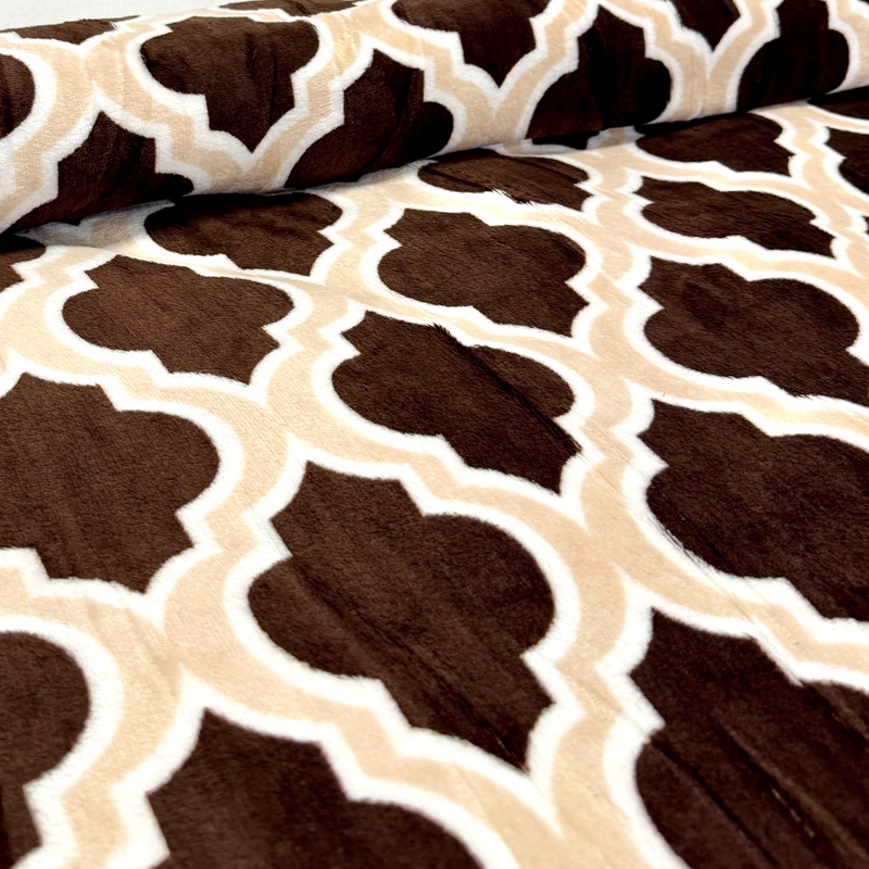 Patura pufoasa cocolino 200x230cm, 240g/mp, Bej, Maro, Oriental - view 4