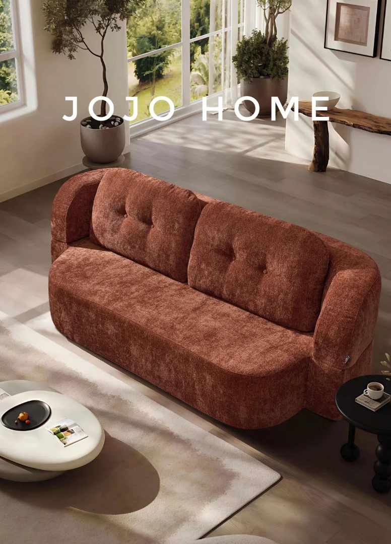 Canapea Flexora, Spuma HD, Ambalat Vidat, caramiziu - imagine 2