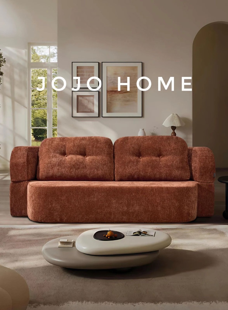 Canapea Flexora, Spuma HD, Ambalat Vidat, caramiziu - imagine 3