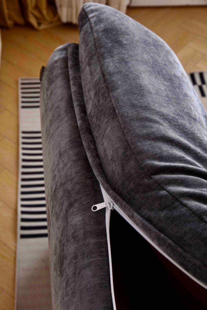 Fotoliu Aura, Spuma HD, ambalat vidat, gri - imagine 6