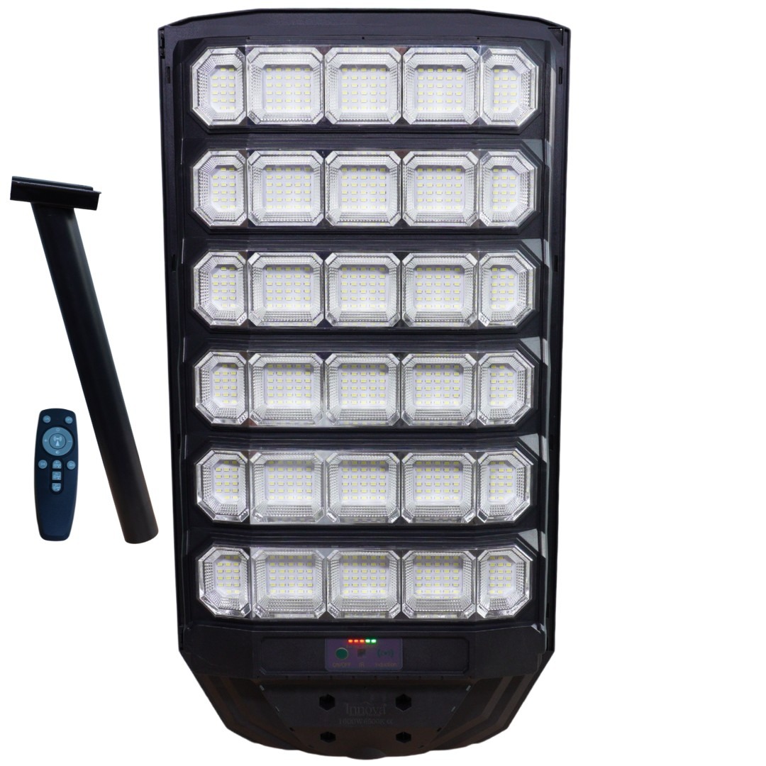 Lampa Solara Stradala 1600W LED 120000 lm, Senzor Lumina/Miscare si Telecomanda, IP66, Suport Prindere - imagine 6