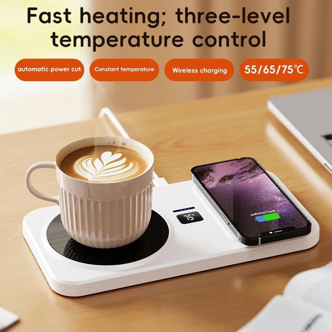 Incalzitor electric pentru cana cu incarcare wireless – control inteligent al temperaturii - imagine 3
