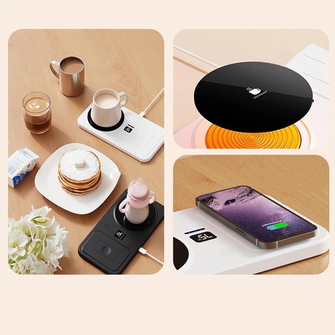 Incalzitor electric pentru cana cu incarcare wireless – control inteligent al temperaturii - imagine 4