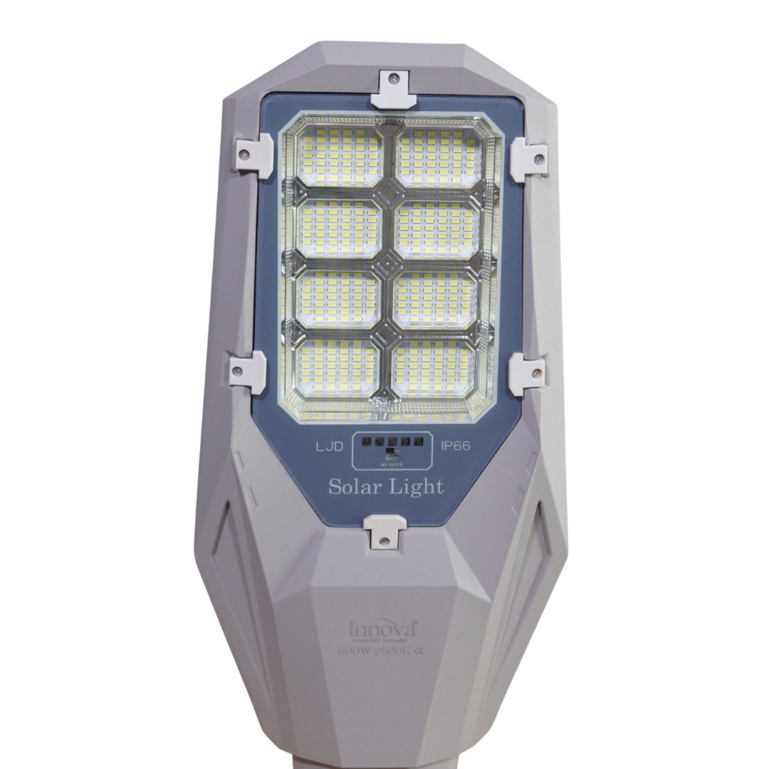 Lampa solara Aurum by Innova 600W cu panou separat, IP66, telecomanda si kit complet de instalare - imagine 6