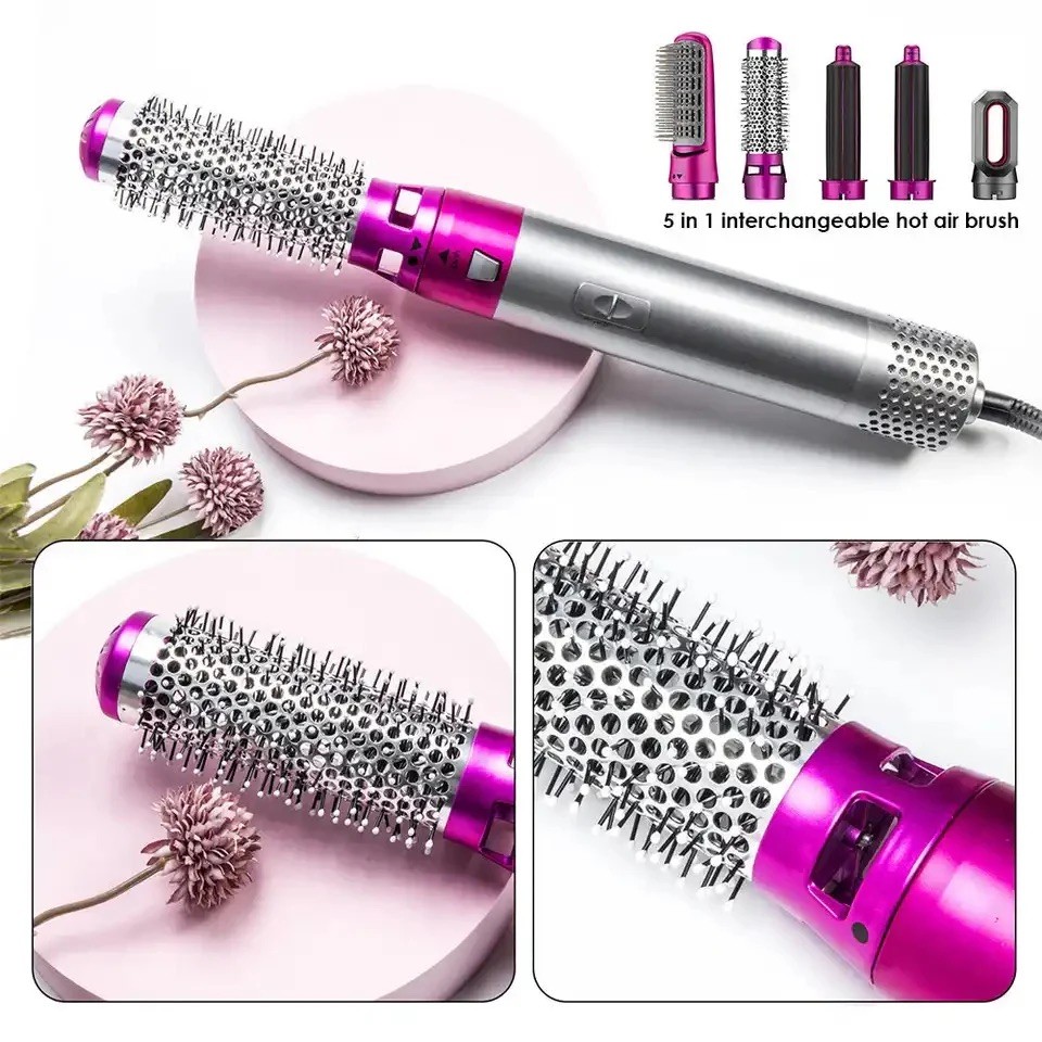Perie de par multifunctionala 5 in 1 – Hot Air Styler (Uscare • Ondulare • Indreptare • Volum) - imagine 4