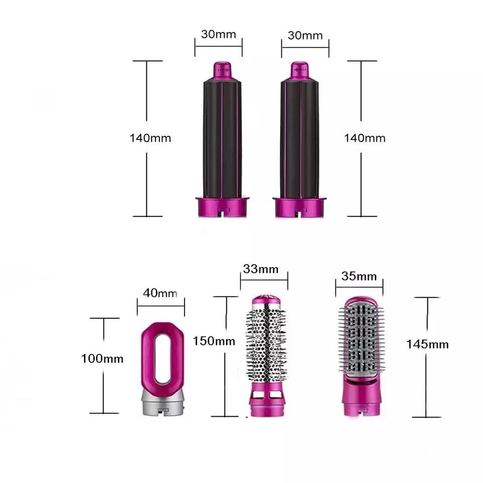 Perie de par multifunctionala 5 in 1 – Hot Air Styler (Uscare • Ondulare • Indreptare • Volum) - imagine 6