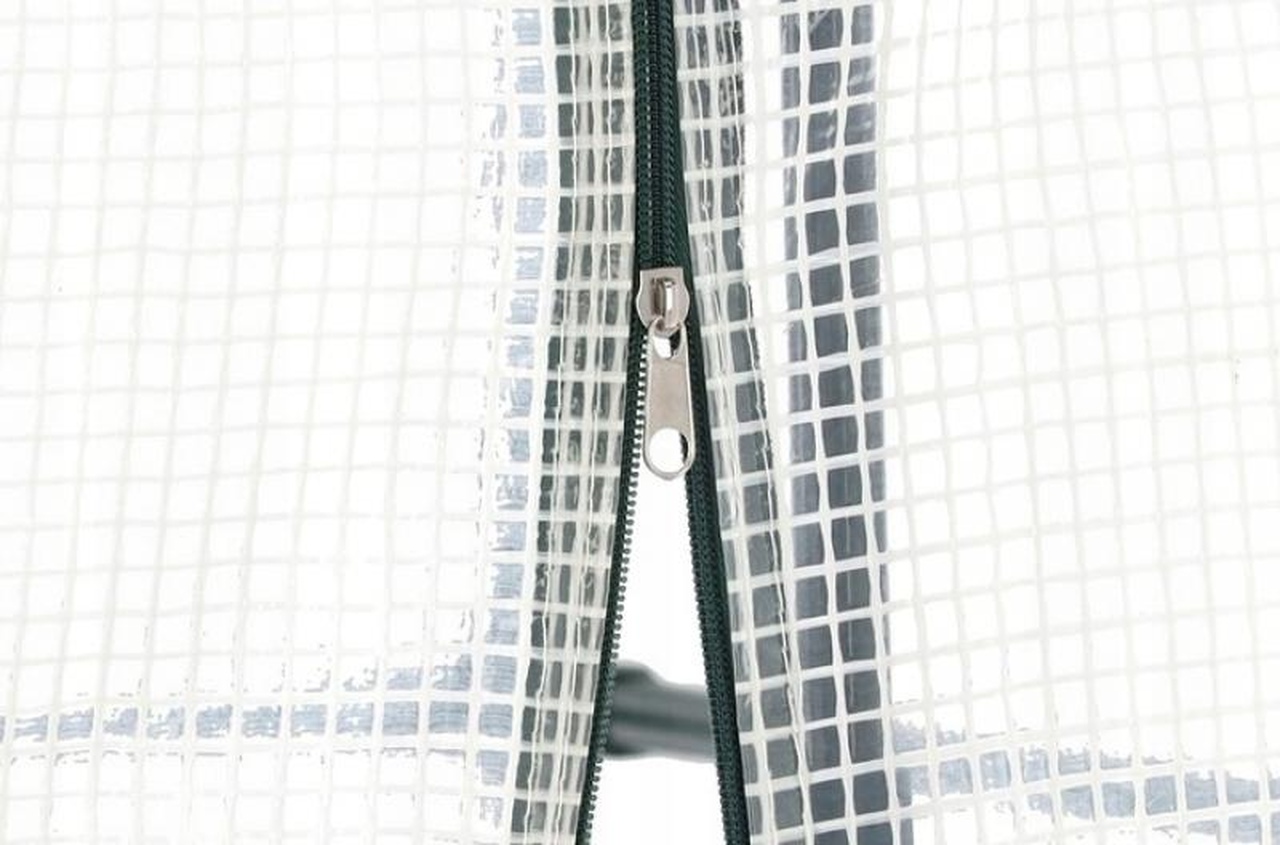 Gradina cu efect de sera, tunel de legume, folie de rosii, alb 200 x 77 x 168/146 cm - imagine 3