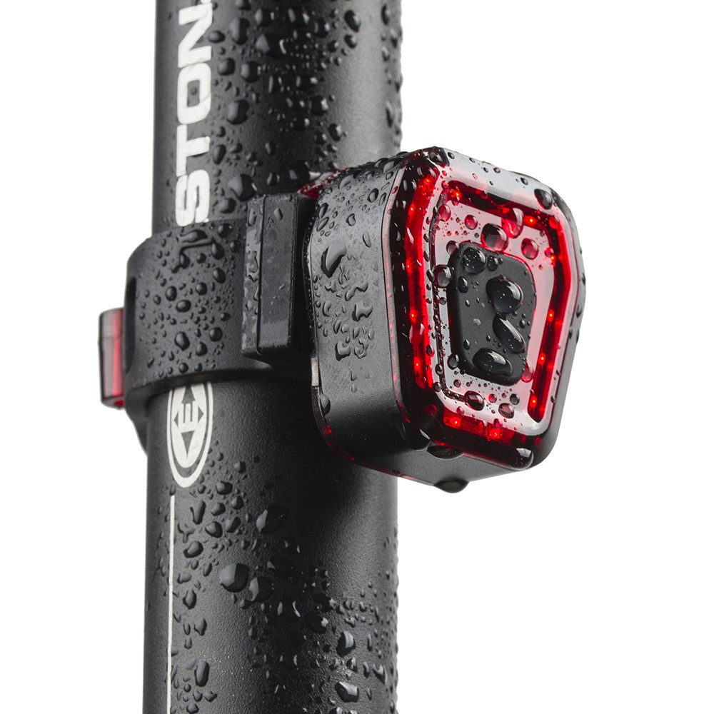 Lampa pentru bicicleta fata/spate, lumina rosie, cu baterie incorporata - imagine 3