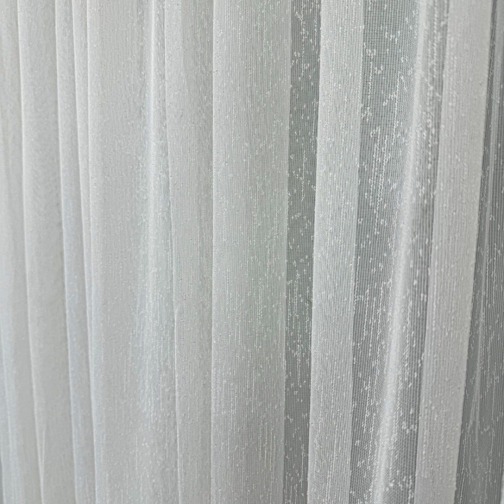 Perdea Aura din IN Brodat, Ivoire, 140cm latime x 260cm inaltime, cu rejansa pt bara – imagine 5