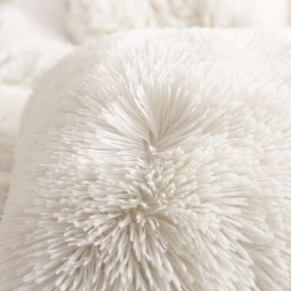 Lenjerie pat super pufoasa COCOLINO Fluffy 4 piese alb – imagine 5