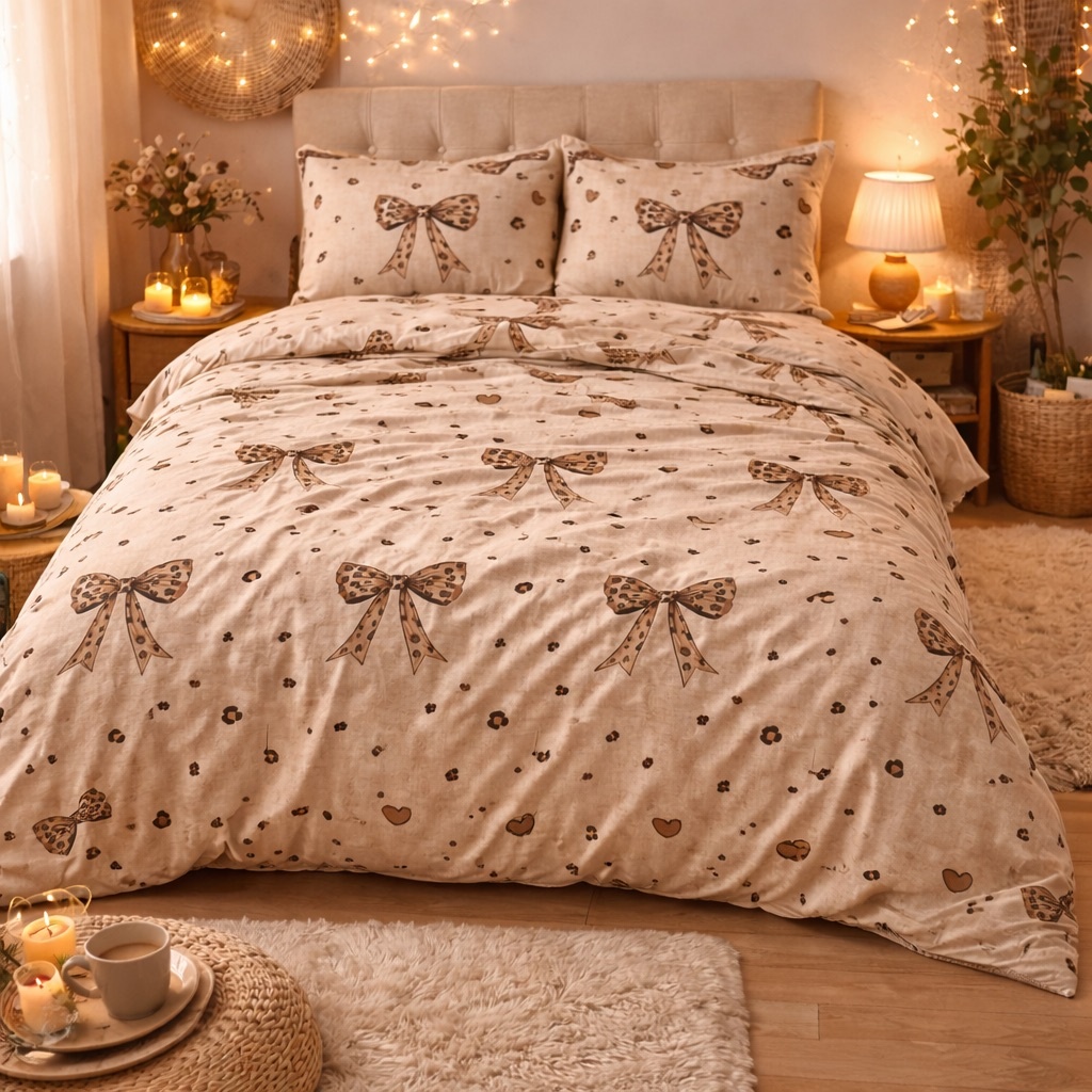 Lenjerie Pat Dublu Cu Elastic Bumbac Satinat - 3 Bucati 219 Lei - Crem Fundite - imagine 3