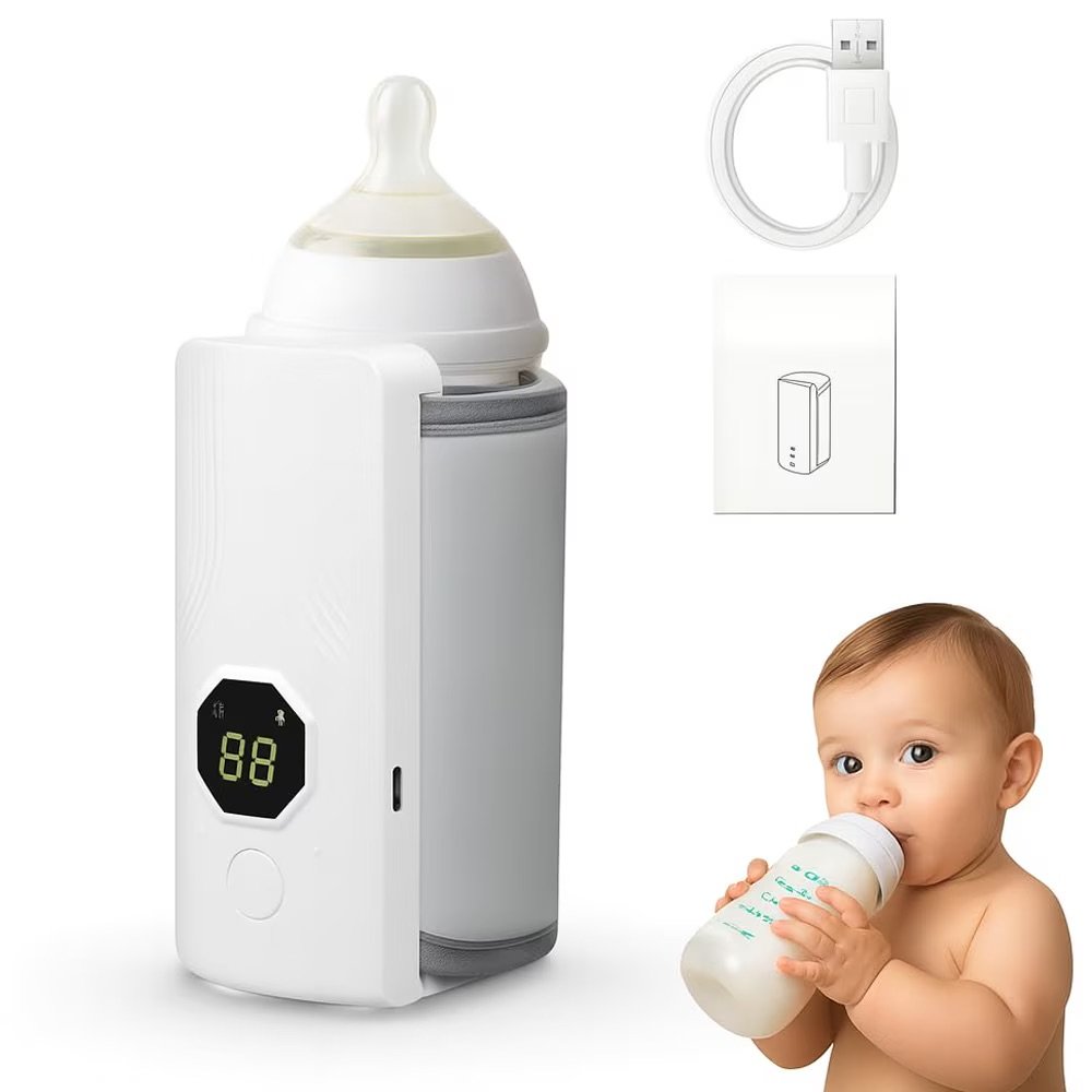 Incalzitor Portabil si Reincarcabil pentru Biberoane, cu Afisaj Digital de Temperatura - imagine 7