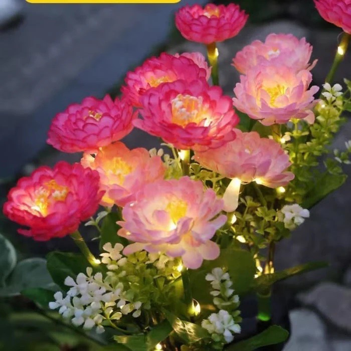 Set 2 Lampi Solare Decorative Tip Bujori – Iluminare LED, Design Elegant si Functionare Automata - imagine 4