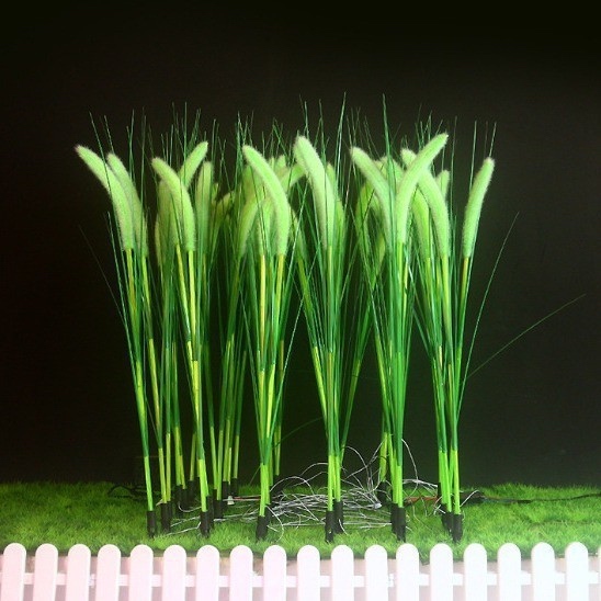 Set 2 Lampi Solare Decorative Tip Iarba Verde Ornamntala  cu LED M374-23, 70cm, lumina calda, Design Elegant si Functionare Automata - imagine 5