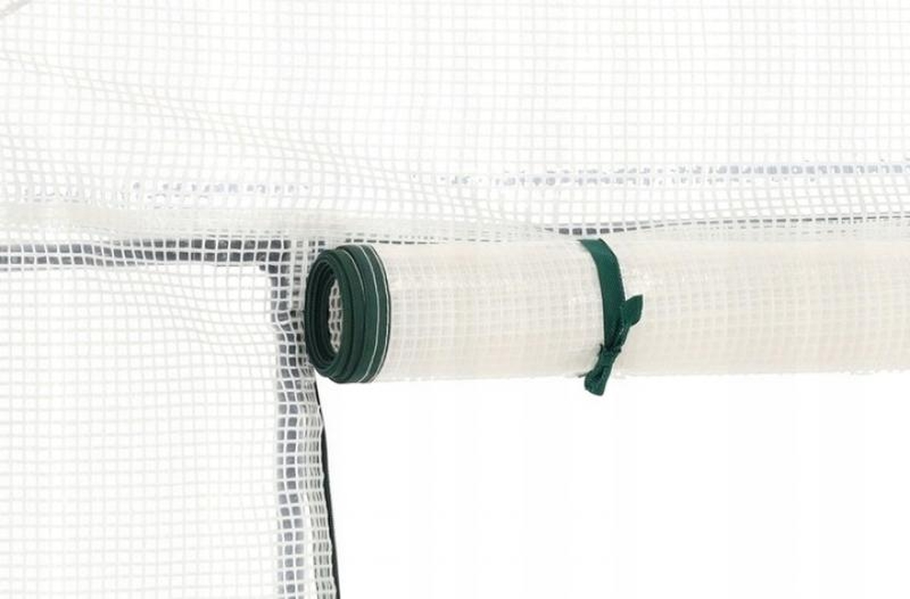 Gradina cu efect de sera, tunel de legume, folie de rosii, alb 200 x 77 x 168/146 cm - view 4