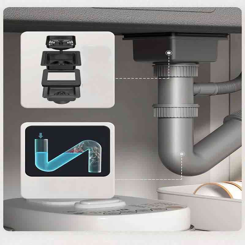 Chiuveta Bucatarie Multifunctionala cu LED – Inox Premium, Gri Inchis, 75x45 cm – Puterea Tehnologiei si Designului in Bucataria Ta - view 14