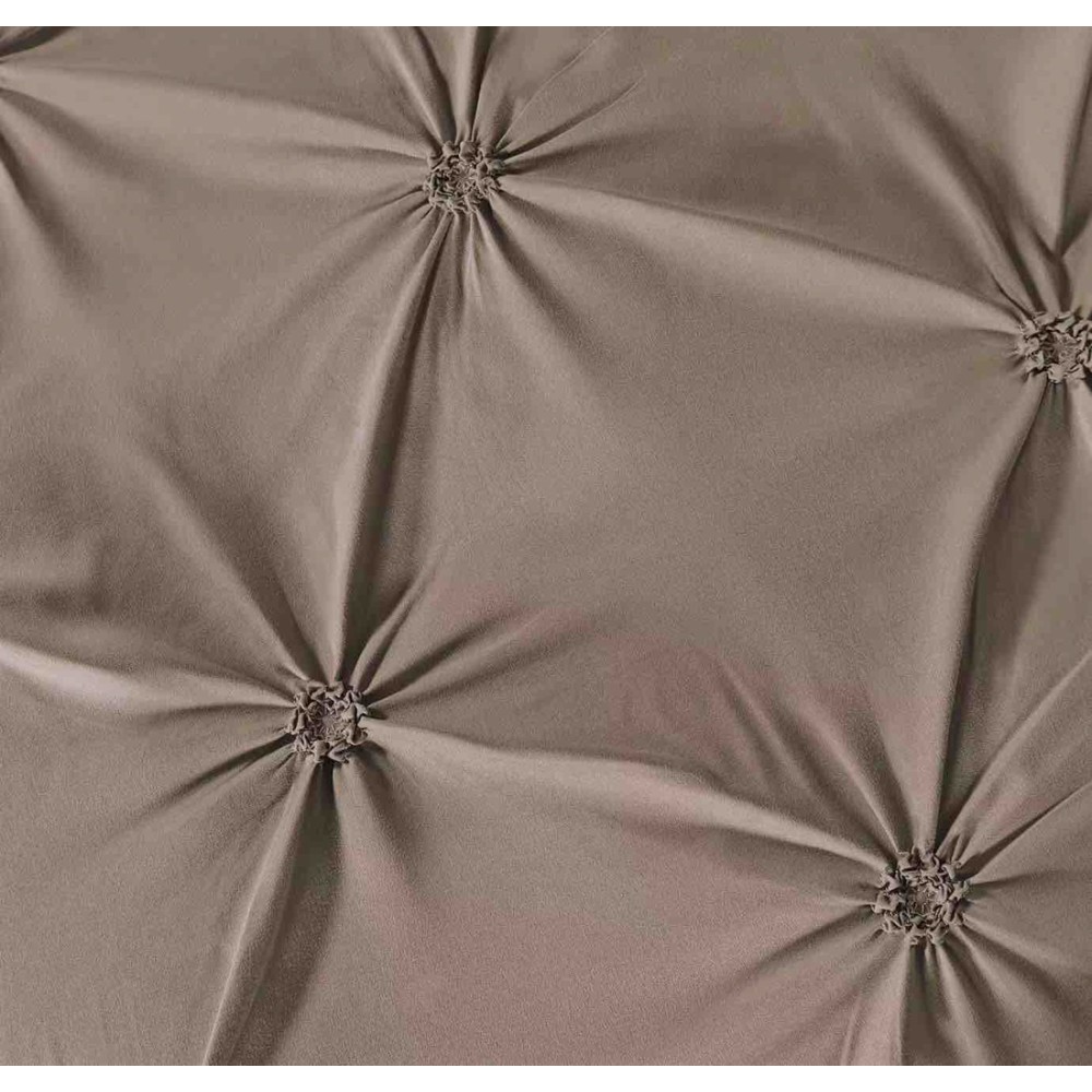 Lenjerie de Pat Premium, JOJO HOME,  Finet cu Pliuri Brodate, 6 Piese, Nesifonabila si Durabila, Grej — imaginea 2
