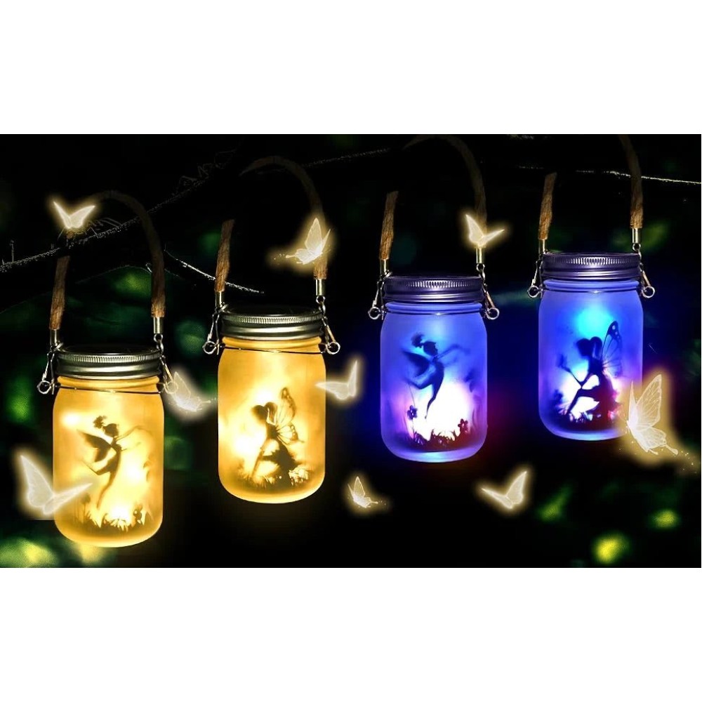 Decoratiuni Solare cu Zane LED – Set 2 Bucati, Lumina Calda, Decor Ambient - view 3